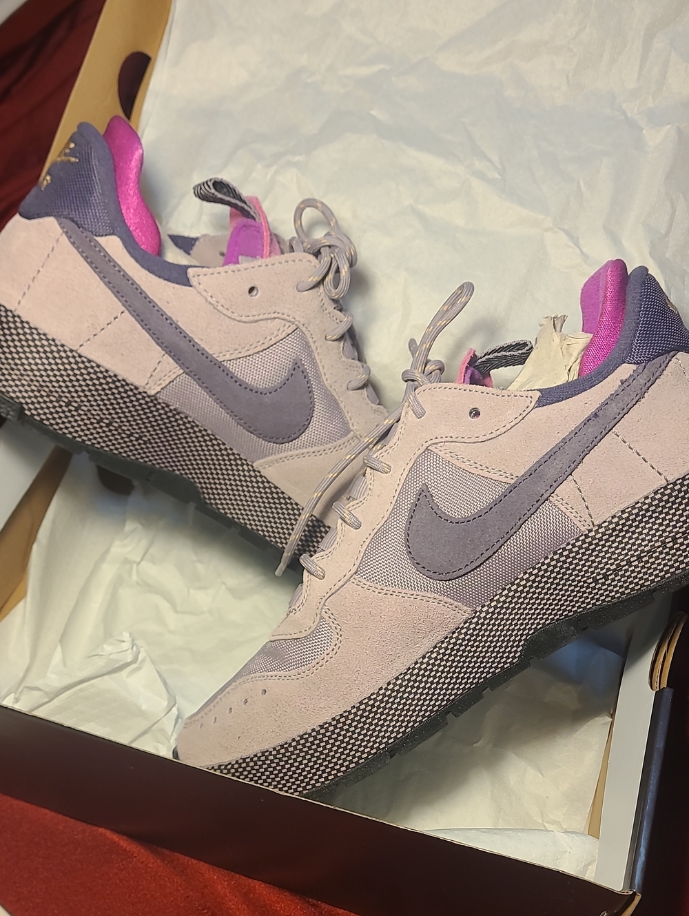 Nike Women's Lavender and Pink Casual Sneakers - Picture 4 of 8